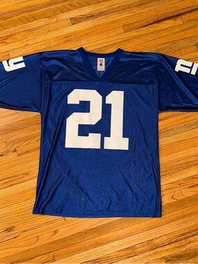 Vintage Tiki Barber New York Giants NFL Jersey
